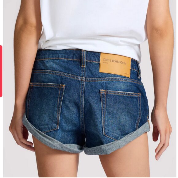 Bandits Low Waist Denim Shorts - Blue Moon - Picture 3 of 7